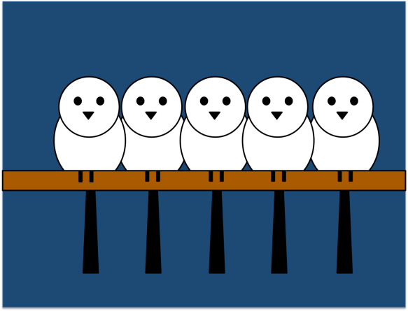 Long-tailed Tits huddling at night for warmth