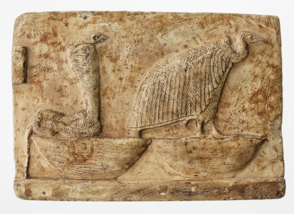 Nekhbet again, with the goddess Wadjet, a cobra.Photo by Anna Ressman. Courtesy of the Oriental Institute of the University of Chicago.