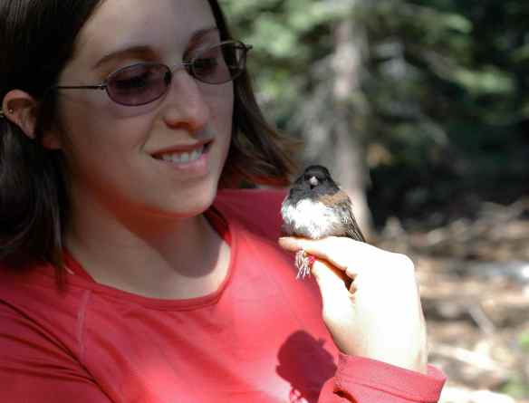 Me with RROA, my hundredth junco.