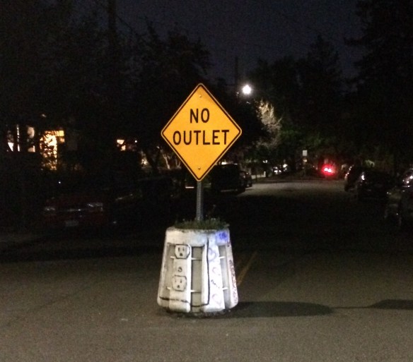 Don't those drawings of outlets look like faces?